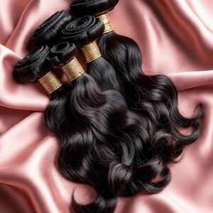 Luxurious Black Hair Extensions Body Wave
